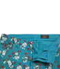 Dolce & Gabbana Blue Floral Print Skinny Cotton Denim Pants
