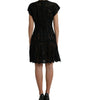 Dolce & Gabbana Black Floral Lace Cotton A-line Mini Dress