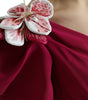 Dolce & Gabbana Purple Flower Embellished One Shoulder Dress