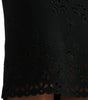 Dolce & Gabbana Black Floral Lace Viscose Bodycon Midi Dress