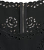 Dolce & Gabbana Black Floral Lace Viscose Bodycon Midi Dress