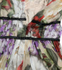 Dolce & Gabbana Beige Floral Sleeveless A-line Mini Dress