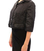 Dolce & Gabbana Black Short Bolero Shrug Jacket Coat