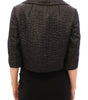 Dolce & Gabbana Black Short Bolero Shrug Jacket Coat