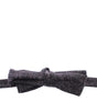 Dolce & Gabbana Gray Black Wool Bow Tie