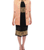 Dolce & Gabbana Pink Silk Brocade Crystal Jacket Coat