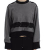 Dolce & Gabbana Elegant Gray Cashmere Blend Lace Sweater
