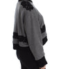Dolce & Gabbana Elegant Gray Cashmere Blend Lace Sweater