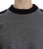 Dolce & Gabbana Elegant Gray Cashmere Blend Lace Sweater