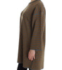 Dolce &amp; Gabbana Yellow &amp; Gray Striped Oversized Sweater