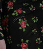 Dolce & Gabbana Black Floral Cut Out Sheath Long Maxi Dress