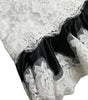 Dolce & Gabbana Black White Lace See Through A-Line Sleeveless Dress