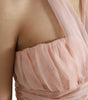 Dolce & Gabbana Pink Silk Chiffon Halter A-line Pleated Midi Dress
