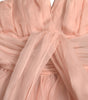 Dolce & Gabbana Pink Silk Chiffon Halter A-line Pleated Midi Dress