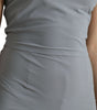 Dolce & Gabbana Gray Nylon Strapless Bodycon Jumpsuit Dress