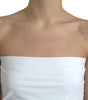 Dolce & Gabbana White Nylon Strapless Bodycon Jumpsuit Dress