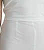 Dolce & Gabbana White Nylon Strapless Bodycon Jumpsuit Dress