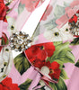 Dolce & Gabbana Multicolor Floral Crystal Embellished A-line Dress