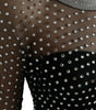 Dolce & Gabbana Black Crystal Embellished A-line Gown Dress