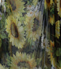 Dolce & Gabbana Black Sunflower A-line Pleated Maxi Dress