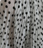 Dolce & Gabbana White Polka Dot A-line Pleated Maxi Dress