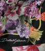 Dolce & Gabbana Multicolor Floral Print Silk Twill Gown Dress