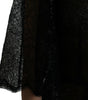 Dolce & Gabbana Black Floral Lace Sheer A-line Midi Dress