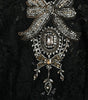 Dolce & Gabbana Black Lace Crystal Embellished Sheath Dress