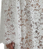 Dolce & Gabbana White Lace Crystal Embellished Shift Dress