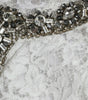 Dolce & Gabbana White Lace Crystal Embellished Shift Dress
