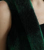 Dolce & Gabbana Black Green Buffalo Check Poncho Coat Jacket