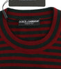Dolce &amp; Gabbana Elegant Striped Cashmere Crewneck Sweater