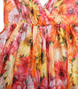 Dolce & Gabbana Multicolor Sunflower Print Silk Midi Dress