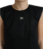 Dolce & Gabbana Black DG Logo Cotton Shift A-line Mini Dress