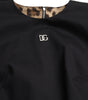 Dolce & Gabbana Black DG Logo Cotton Shift A-line Mini Dress