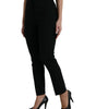 Dolce &amp; Gabbana Elegant High Waist Tapered Wool Pants