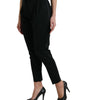 Dolce &amp; Gabbana Elegant High-Waist Tapered Cropped Pants