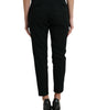 Dolce &amp; Gabbana Elegant High-Waist Tapered Cropped Pants