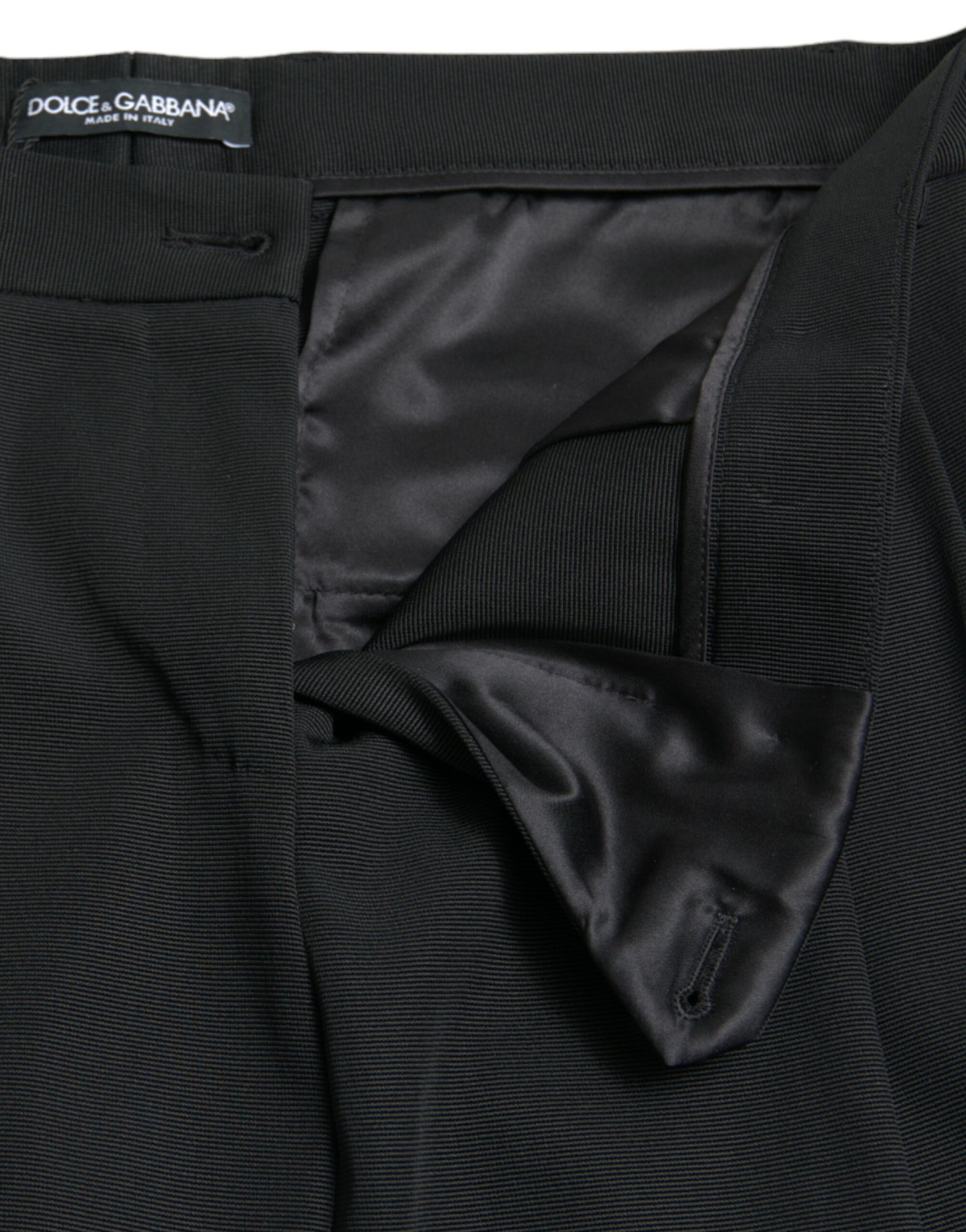 Dolce &amp; Gabbana Elegant High-Waist Tapered Cropped Pants