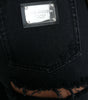 Dolce &amp; Gabbana Elegant High-Waist Black Stretch Jeans