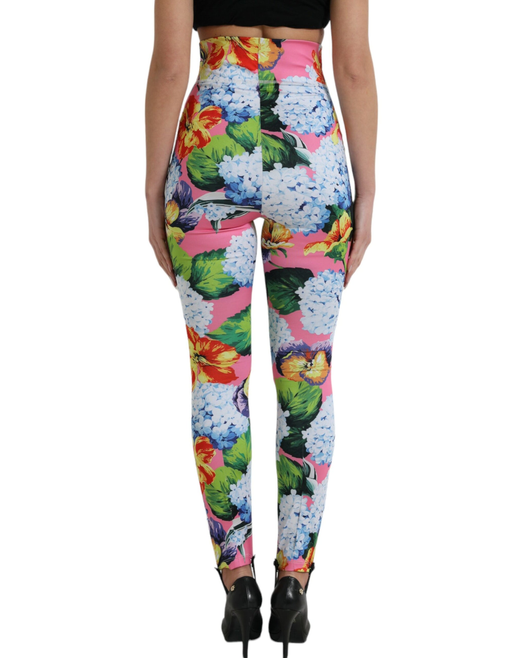 Dolce &amp; Gabbana Exquisite Floral High Waist Leggings