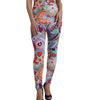 Dolce &amp; Gabbana Enchanting Floral Print High-Waist Leggings