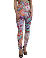Dolce &amp; Gabbana Enchanting Floral Print High-Waist Leggings