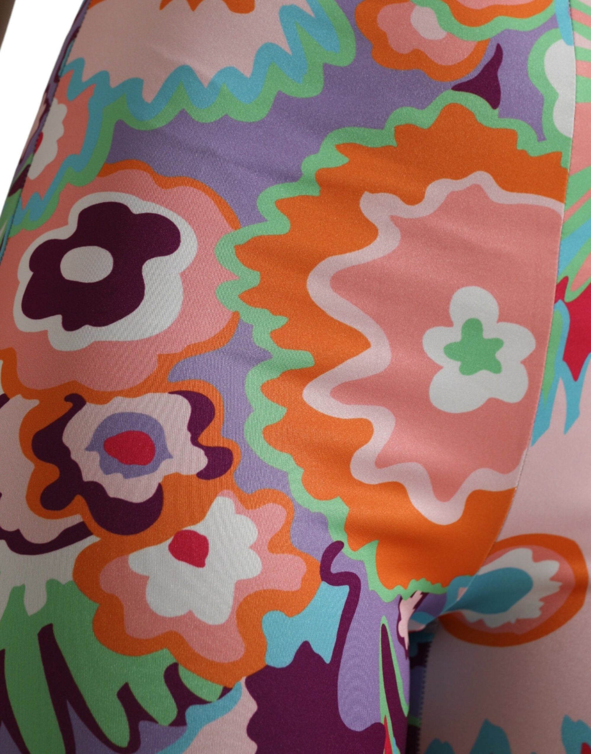 Dolce &amp; Gabbana Enchanting Floral Print High-Waist Leggings