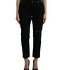 Dolce &amp; Gabbana Elegant High Waist Black Stretch Jeans