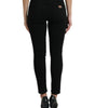 Dolce &amp; Gabbana Chic Black Mid-Waist Stretch Jeans