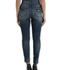 Dolce &amp; Gabbana Elegant High Waist Stretch Denim Jeans