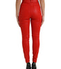 Dolce &amp; Gabbana Elegant High-Waist Stretch Denim in Red