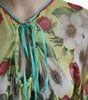 Dolce & Gabbana Multicolor Floral Silk Kaftan Maxi Dress