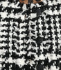 Dolce & Gabbana Black White Houndstooth Trench Coat Jacket